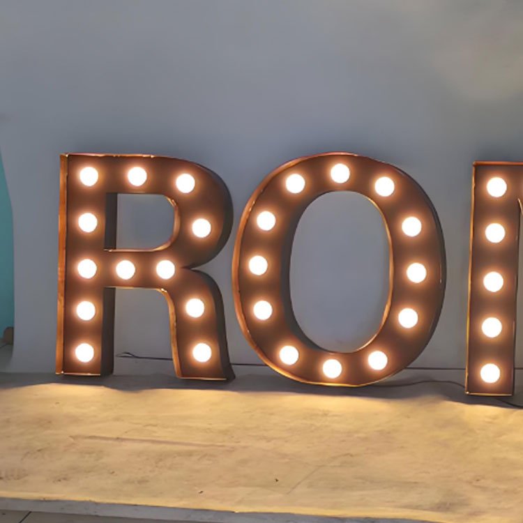 Custom Giant Large Big Party Decoration Led RGB 4ft 5ft Big Neon Marquee Letters Number Lights for Event Wedding Supplies