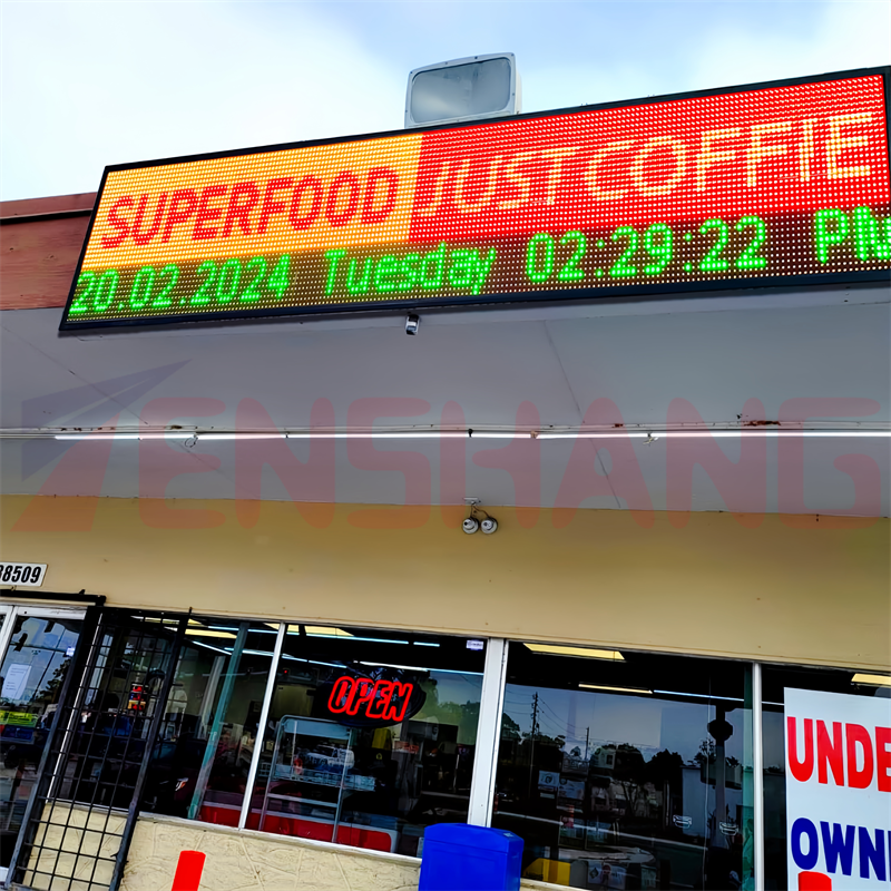 New Design Ad Screen Rgb Programmable Led Scrolling Moving Message Sign Advertise Led Light Display Advertising Board