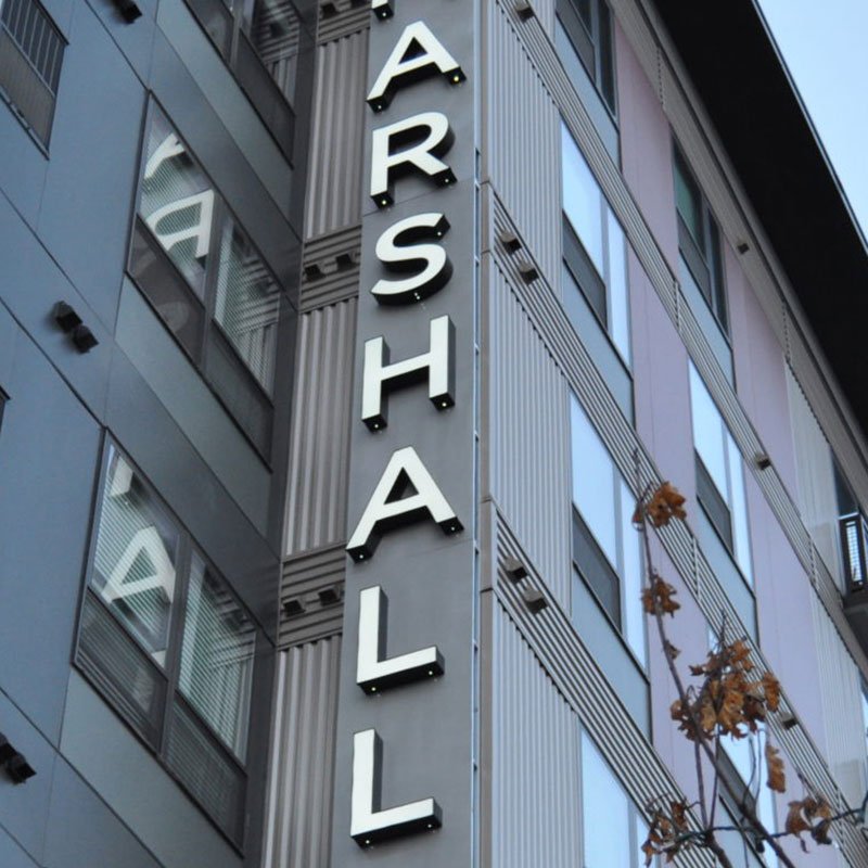 China Factory Advertising LED Display Building Luminous Letters Wall Led Signs Custom Commercial Store Interior Office Signs