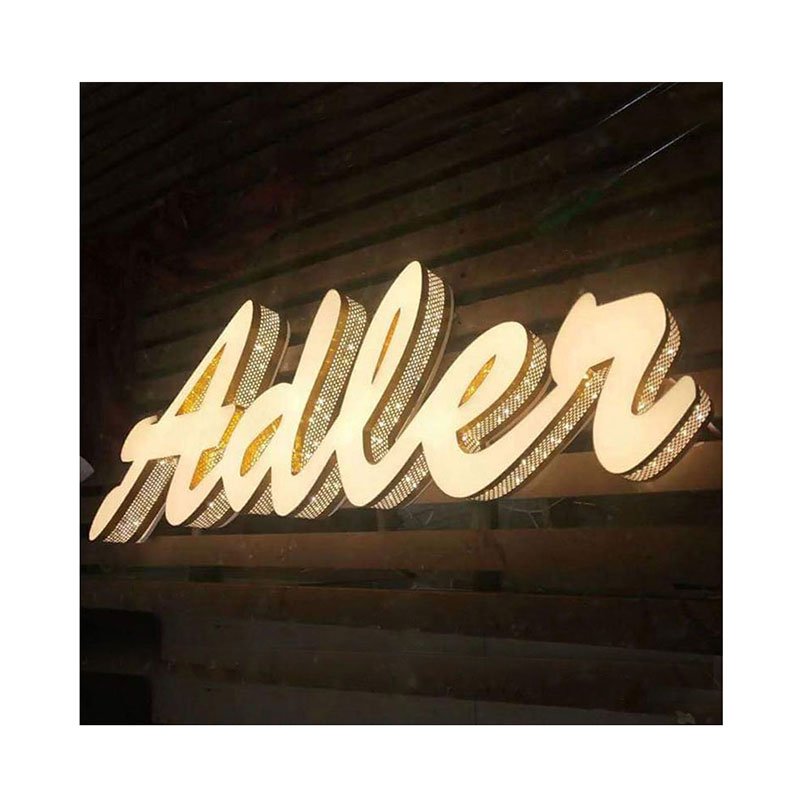 China Factory Advertising LED Display Building Luminous Letters Wall Led Signs Custom Commercial Store Interior Office Signs