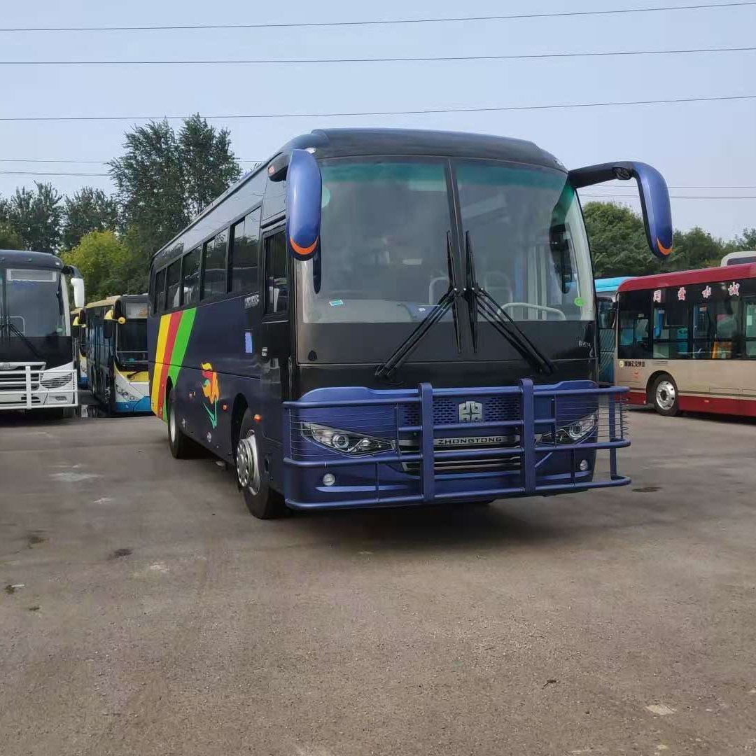 Brand New Zhongtong Bus LCK6108D Luxury Tour Passenger Coach Bus for Sale Price of New Max White Metallic Diesel Body Engine
