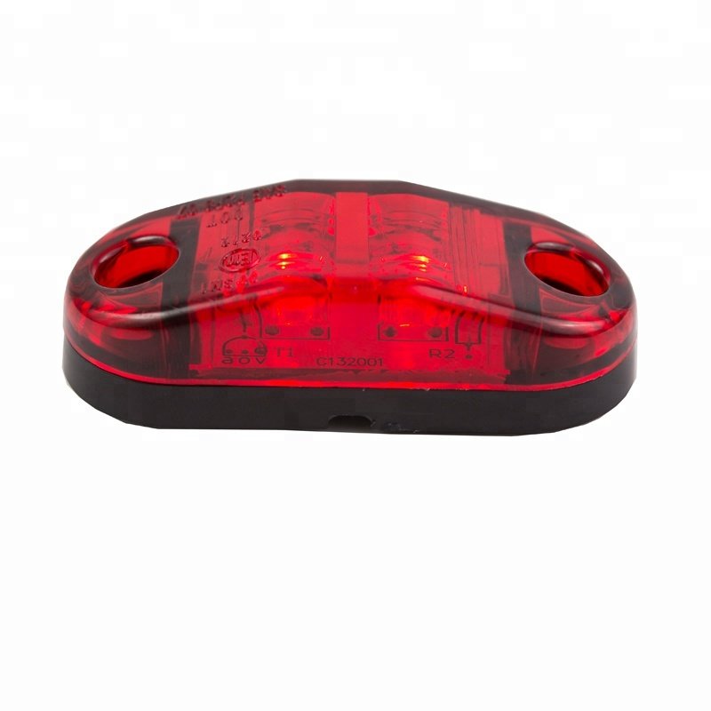 2 High Quality Piranha LED 2.5 Inch Oval 2 Piranha LED Truck Trailer Clearance Lamp Side Marker Lights IP67
