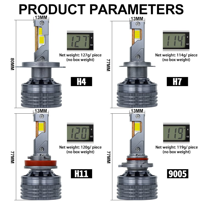 K20 Car Led Headlight 300w H7 H11 9005 9006 H1 H3 H4 Led Headlight for To-yota corolla H-onda Polo Headlight Offroad Led Light