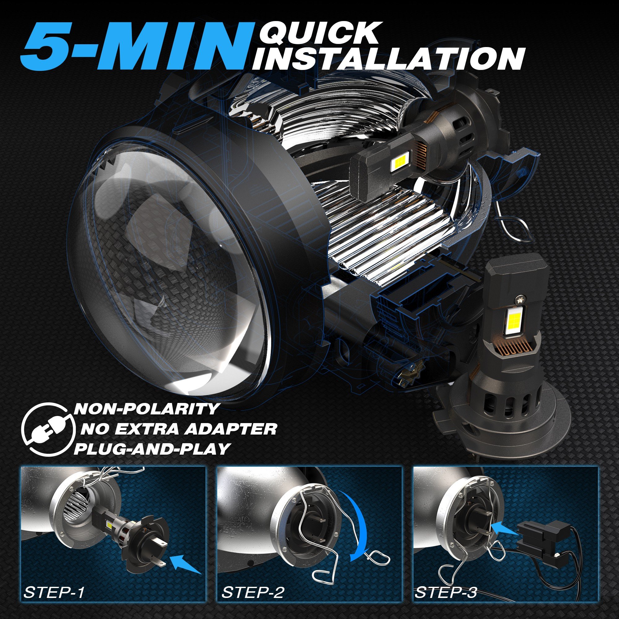 Led Z2S H7 90W 10000LM H1 H8 H11 Led Atuo Lamp for 1:1 All in One Design Car Headlight Bulb Hb3 Hb4 9005 9006 Led Bulbs 12v Led
