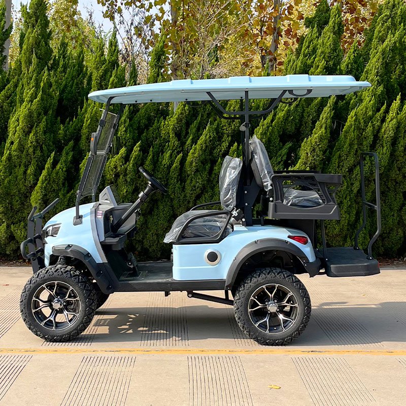 Popular Design Electric Vehicle Club Car Steel Plastic Golf Scooter Buggy 2 4 6 8 Seats Golf Cart With Curtis Controller
