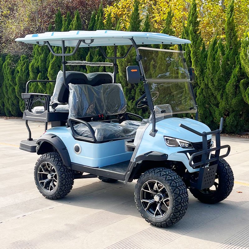 Popular Design Electric Vehicle Club Car Steel Plastic Golf Scooter Buggy 2 4 6 8 Seats Golf Cart With Curtis Controller