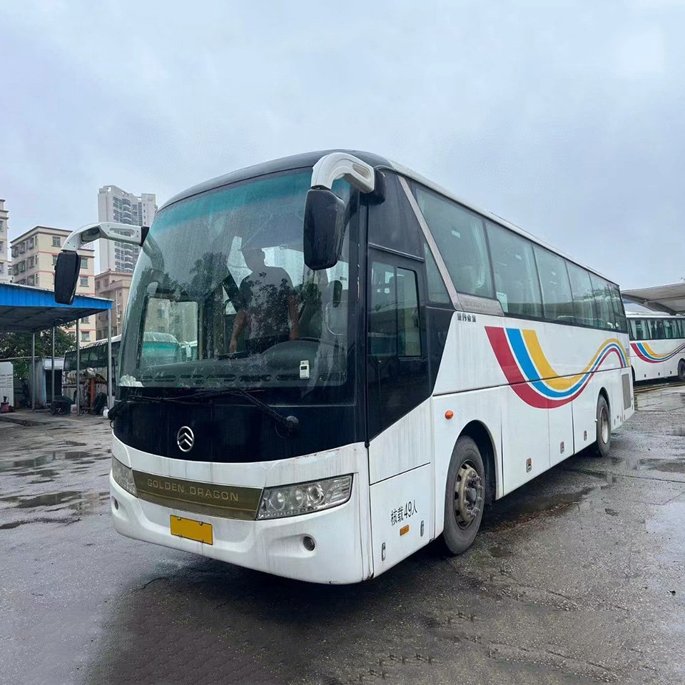 Used Bus Golden Dragon 49 Seats Euro 5 diesel Engine 11m LHD coach Buses, Luxury Bus