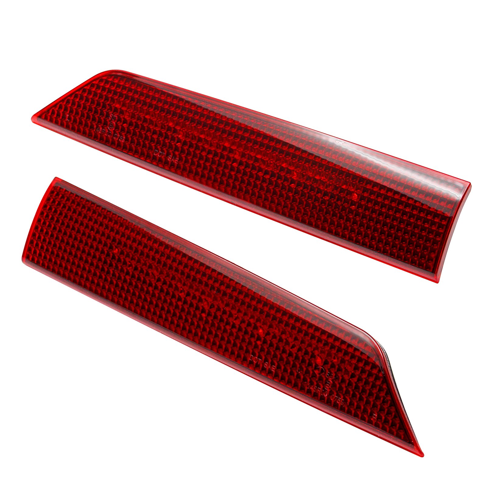 Ailead Twin Rear Doors Van/Minibus Red/Smoke Plaid Lens LED Third Brake Lights High Mount 3rd Tail Brake Lamp for Ford Transit