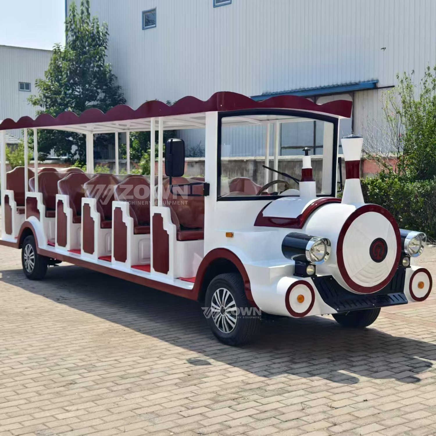 Best Popular Customized Color Locomotive Themed Bus Electric Drive Sightseeing Bus City Transport Used on Sale
