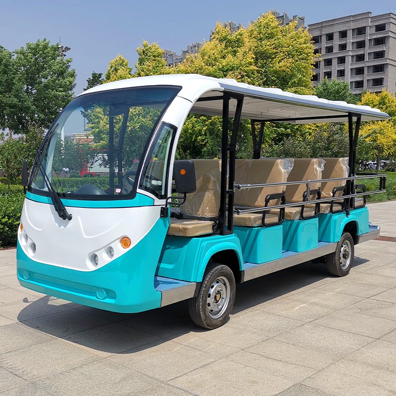 Wholesale Custom 14 Seats Electric Shuttle Sightseeing Tour Bus with Eec Certification