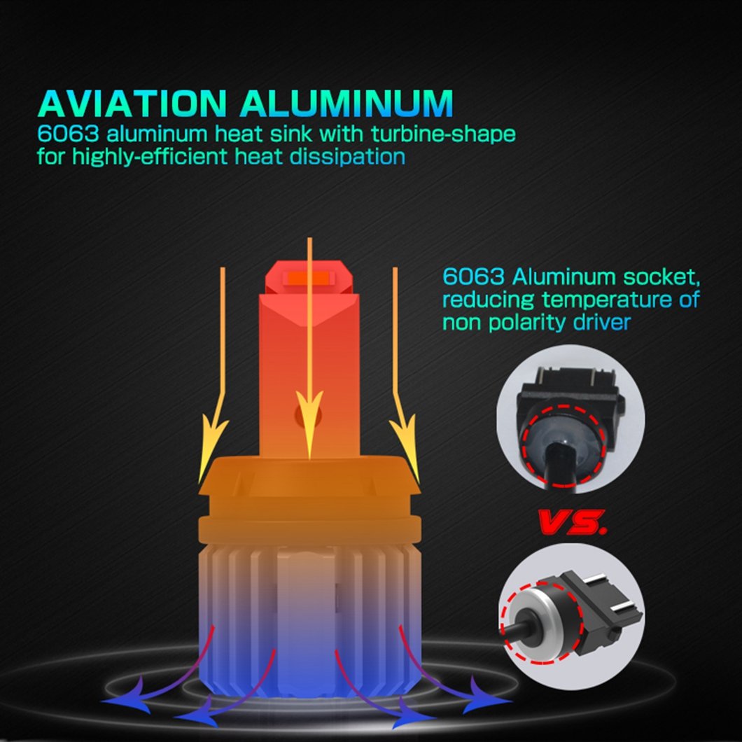 Best Selling 921 LED Bulbs T15 7440 7443 Cool White Dual Design Error Free Canbus 7440 W21W 3157 LED Tail Bulb LED Backup Light