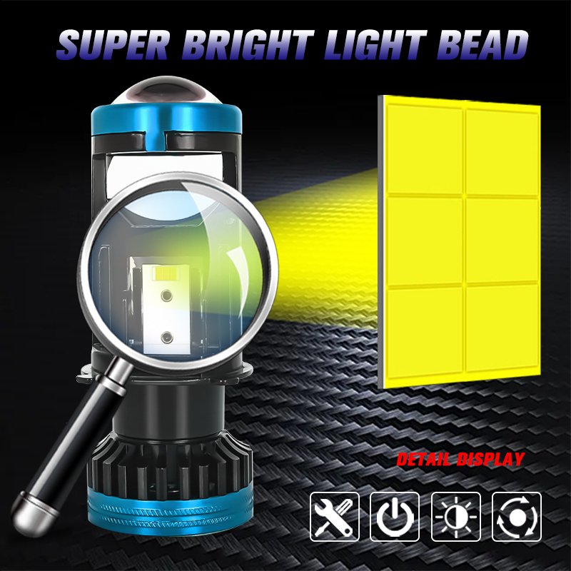 Y6 Faro Mini Lens Led Projector Headlights Led H4 Canbus Car Led Headlight Bulb 120w High Power 12000 Lumens LED Super Bright