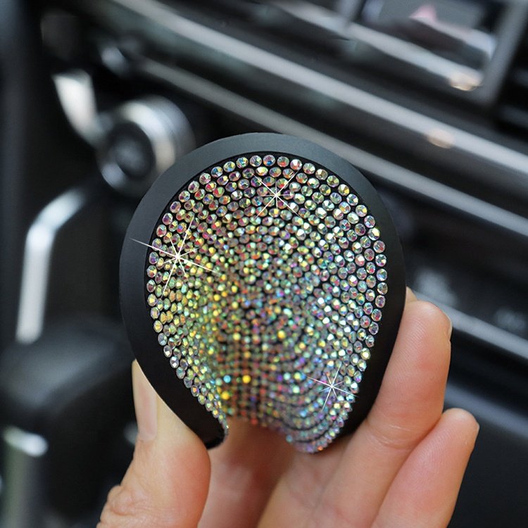 OEM&ODM Coaster for Car Cup Holder Auto Anti Slip Bling 2.75 Inch Surface Full Crystal Rhinestone Coaster