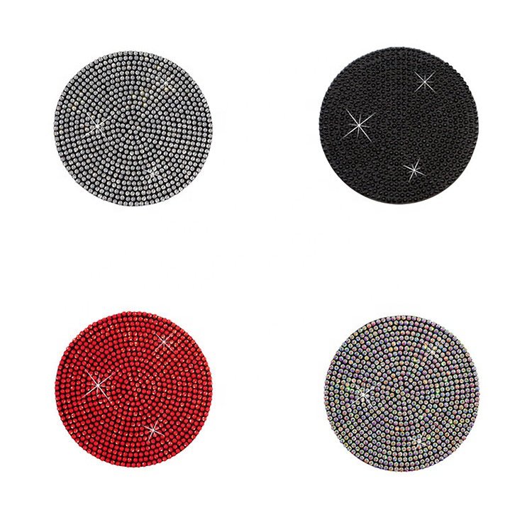 OEM&ODM Coaster for Car Cup Holder Auto Anti Slip Bling 2.75 Inch Surface Full Crystal Rhinestone Coaster