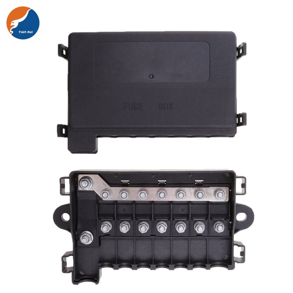 Zeeman Replacement ZC-1M7S 7 Way Fuse Box and MIDI and MEGA ANM Fuse for RV Car Boat Bus Accessory 7 Way Midi Fuse Box Holder