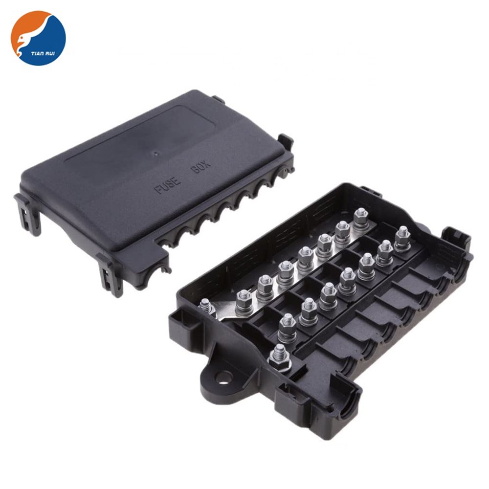 Zeeman Replacement ZC-1M7S 7 Way Fuse Box and MIDI and MEGA ANM Fuse for RV Car Boat Bus Accessory 7 Way Midi Fuse Box Holder