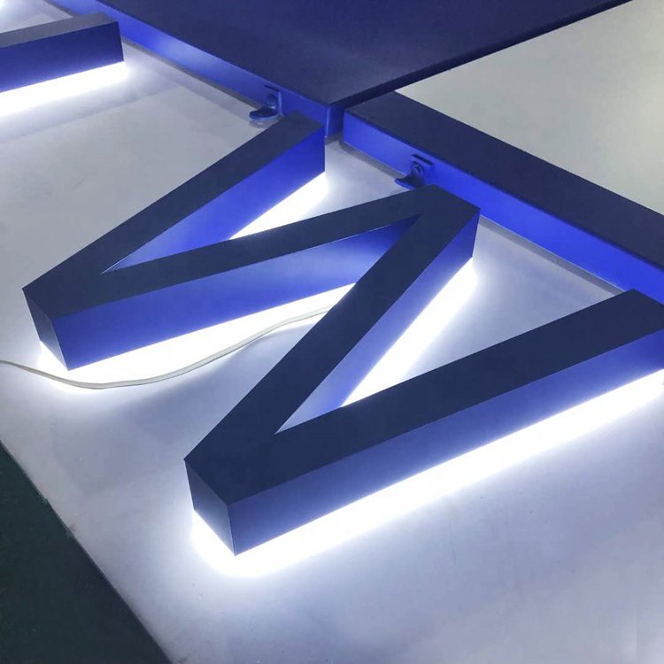 Company 3D Backlit Led Logo Business Signs Customize Channel Letters Led Sign Board Light Signs