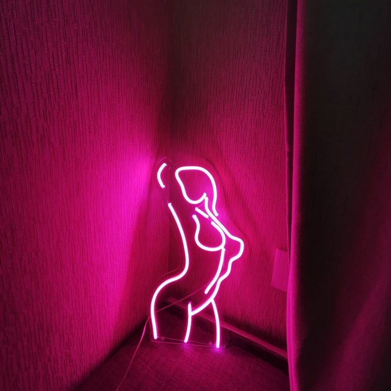 Custom Decorations Lighting Letters Acrylic 3D Logo DC LED 12V Lamp Sexy Body Wedding Party Neon Sign