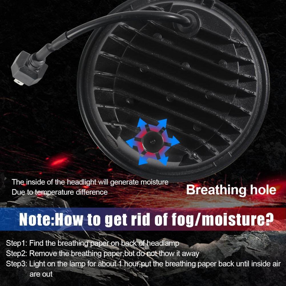 FDN New Jeep Motorcycle Work Lights Angel Eye 5.75inch Round Led Headlight for off Road Wrangler JL JK Accesorios Para Motos