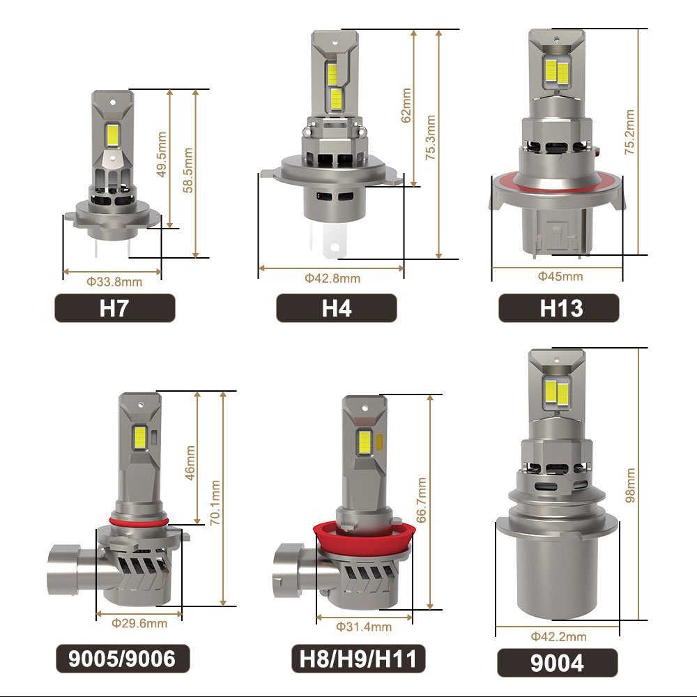 Auto Lighting System Z1 LED Headlights 9005/9006/9012/9004 Bulb Bus Headlamp LED Lighting for Vehicle Cars LED Head Lights
