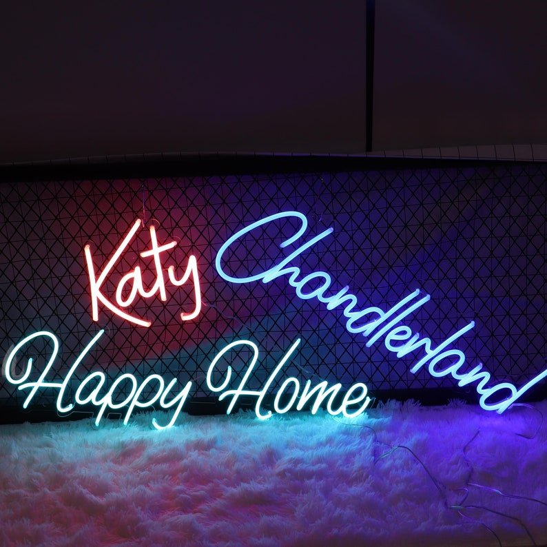 Custom Outdoor Made 12V Wall Decor Advertising Welcome Alphabet LED Neon Hanging Sign Light for Wedding Decoration