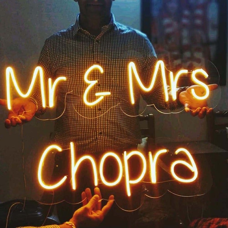 Custom Outdoor Made 12V Wall Decor Advertising Welcome Alphabet LED Neon Hanging Sign Light for Wedding Decoration