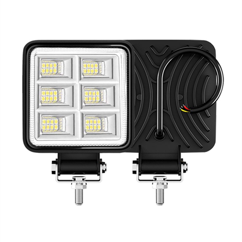 Car Light Assembly 144W 4inch LED Flood Lamps 12v 24v Square LED Work Light for Off Road Truck Bus Boat Fog Light