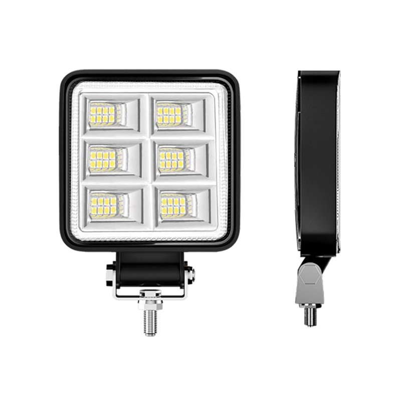Car Light Assembly 144W 4inch LED Flood Lamps 12v 24v Square LED Work Light for Off Road Truck Bus Boat Fog Light