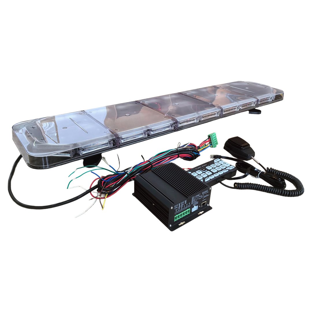New Ultra-Thin Linear 6 LED Module Emergency Strobe Light Bar Amber for Vehicle Use Top Car Light Accessories