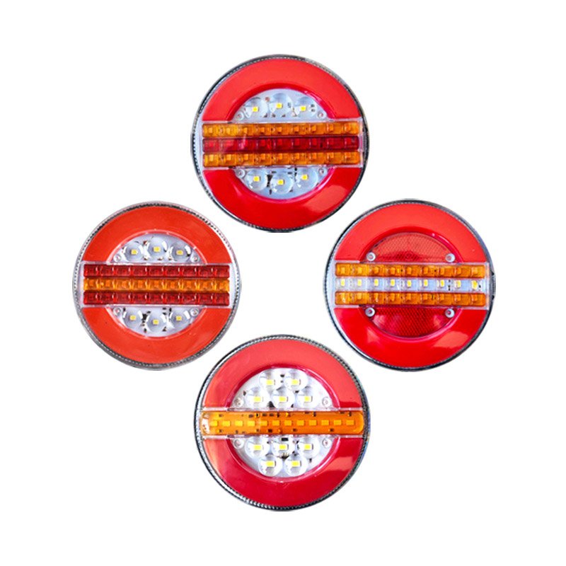 Superbleds 24V 12V 4inch Hot Sale Combined LED Rear Tail Lights Brake Tail Reverse Turn Light Truck Lorry Van Caravan Bus Camper