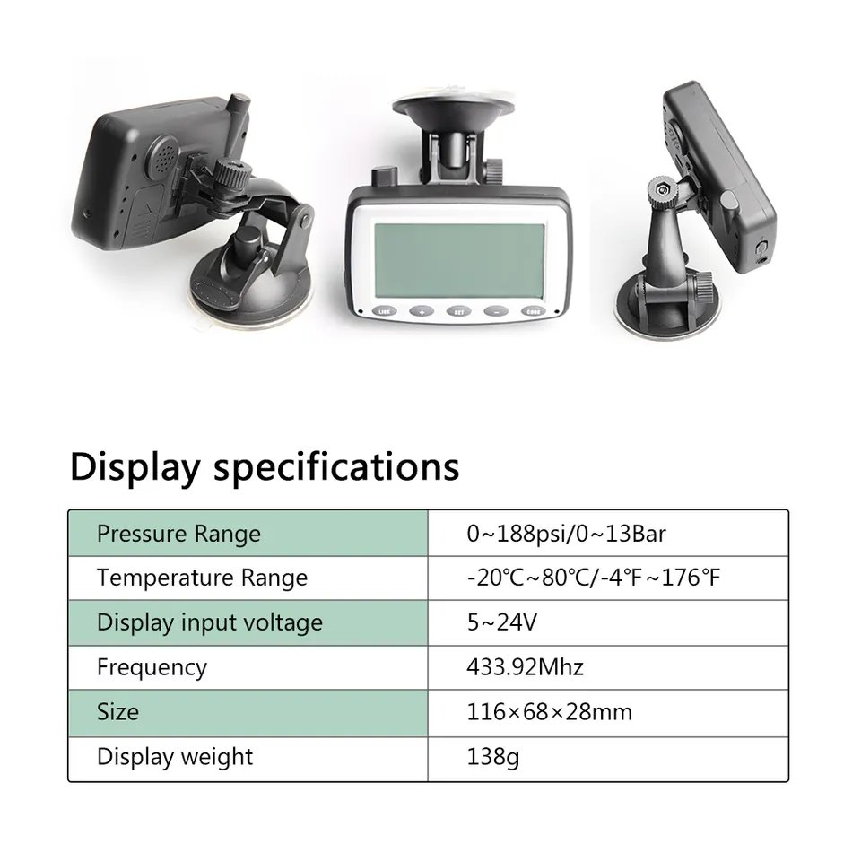 Real Time Truck Tyre Sensor Internal TPMS for Truck 14psi to 800psi GPS 22 Wheels Receiver