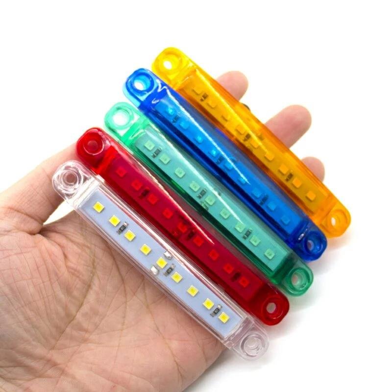 9 LED Waterproof Side Warning Light Multicolor Truck Trailer Bus Van Lorry Width Lamp Signal Marker Bulb Lamp 12V 24V