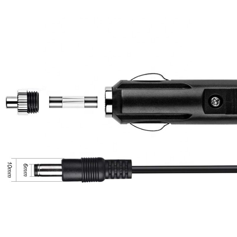 Cigarette Lighter Plug 12V Cigarette Lighter Car Charger with LED Light Switch DC Battery Connectors
