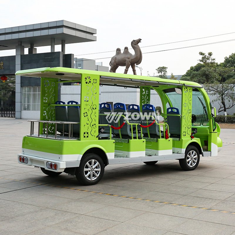 Little Frog Cartoon Bus 17 Seater City Center Playground Tourist Sightseeing Bus for Adult and Kids with Motor