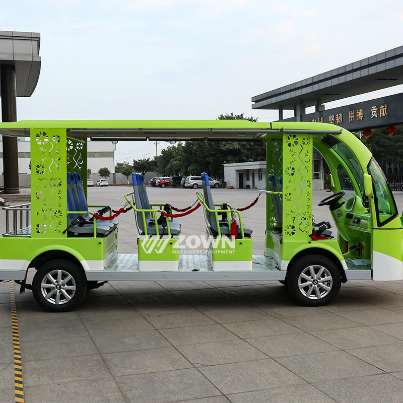 Little Frog Cartoon Bus 17 Seater City Center Playground Tourist Sightseeing Bus for Adult and Kids with Motor