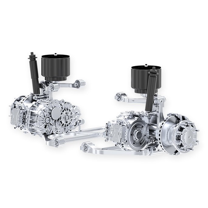 Brogen OEM 100kw 160kw Axial Flux Permanent Magnet AC EV Motor Wheel-side E-Axle 6m 8m 10m 12m Bus Truck Vehicle Usage PMSM