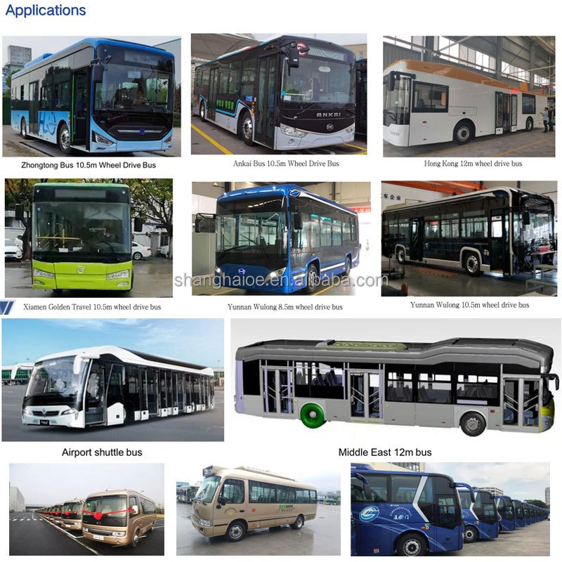 Brogen OEM 100kw 160kw Axial Flux Permanent Magnet AC EV Motor Wheel-side E-Axle 6m 8m 10m 12m Bus Truck Vehicle Usage PMSM