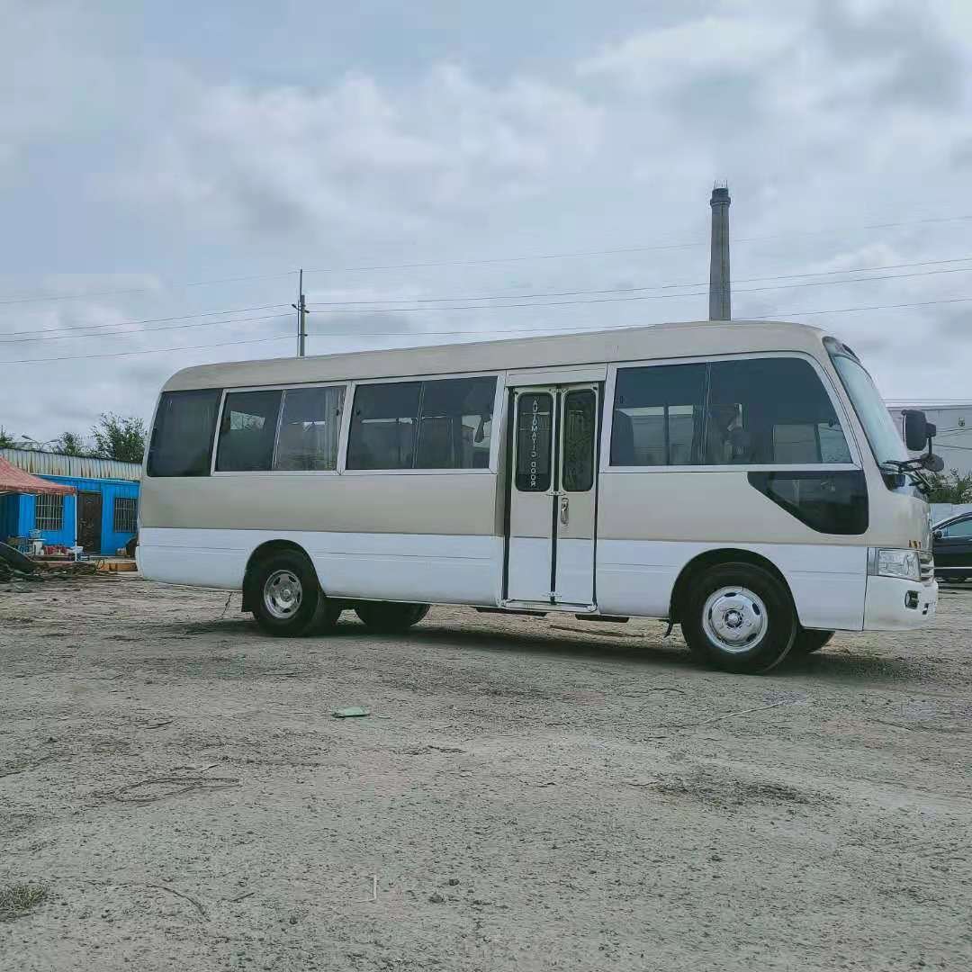 Used New Arrive Gasoline 30 Seats Adjustable Seats Long Distance Travel coaster coach Bus on Sale