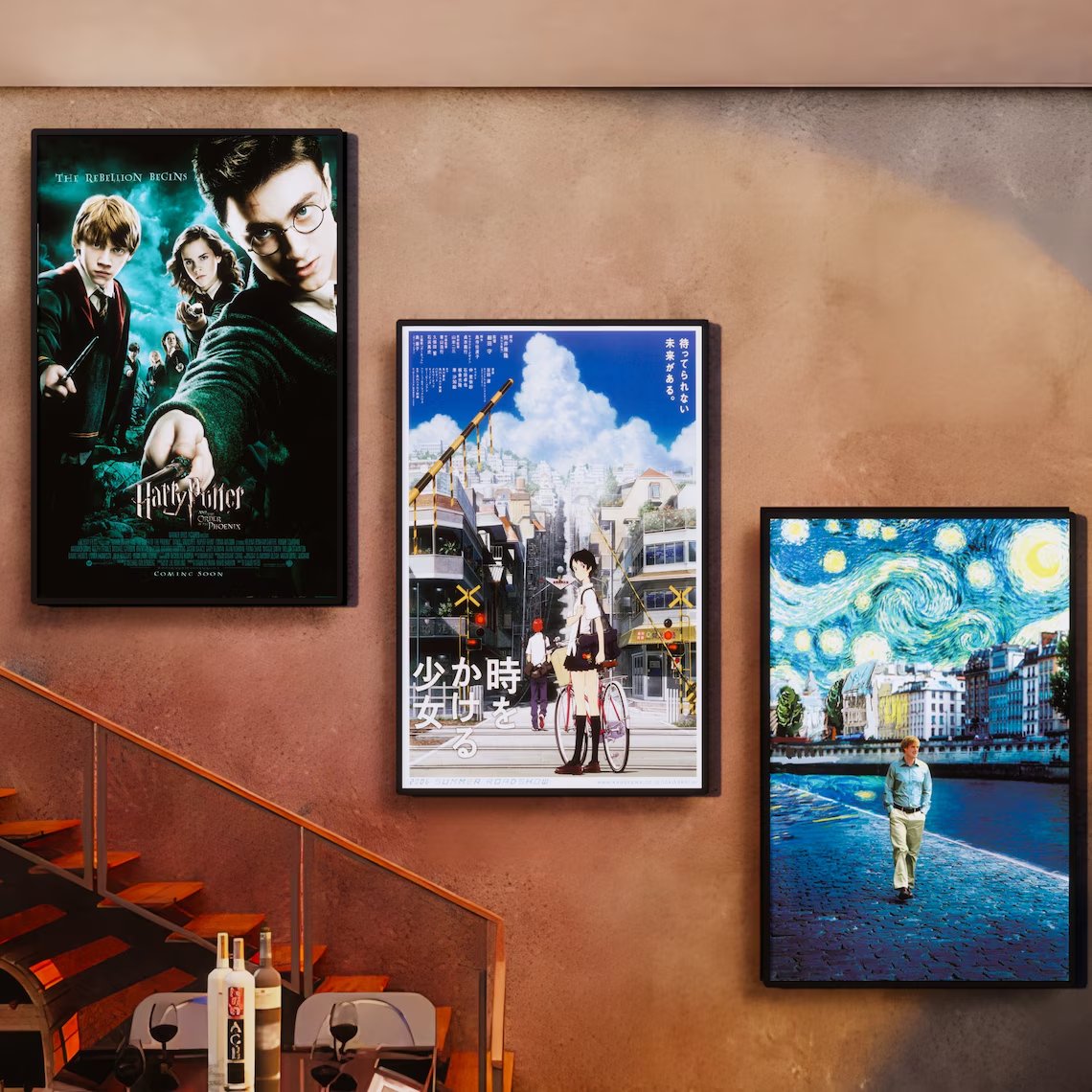 Custom A1A4 Wall Mounted Black/Silver Color Aluminum Lightbox Movie Poster Display Led Light Box