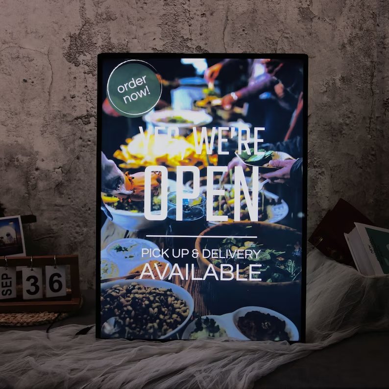 Custom A1A4 Wall Mounted Black/Silver Color Aluminum Lightbox Movie Poster Display Led Light Box