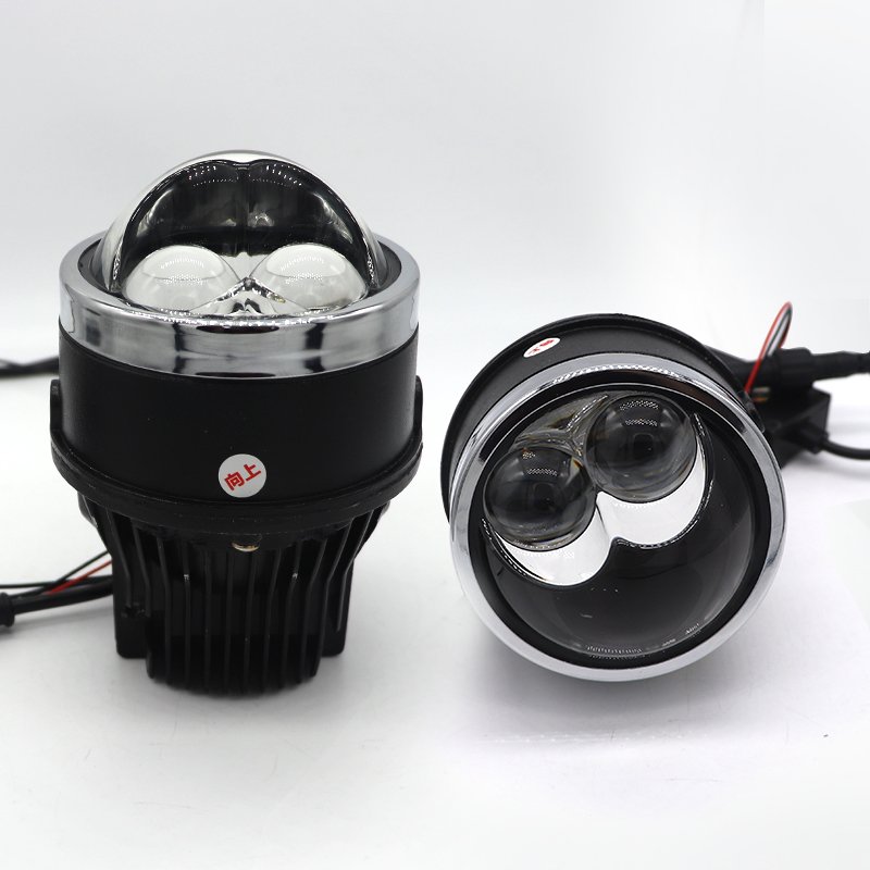 3.0-Inch Bifocal Lens Led Integrated Laser Fog Light 65W Waterproof Hyperboloid Upgrade Retrofit Factory Made 12V Car Universal