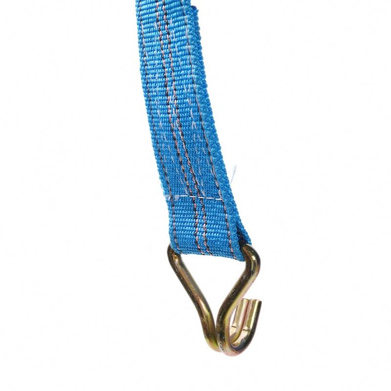 Orange E-track Ratchet Strap 2" X 15' Tie Down Strap for Transport Truck