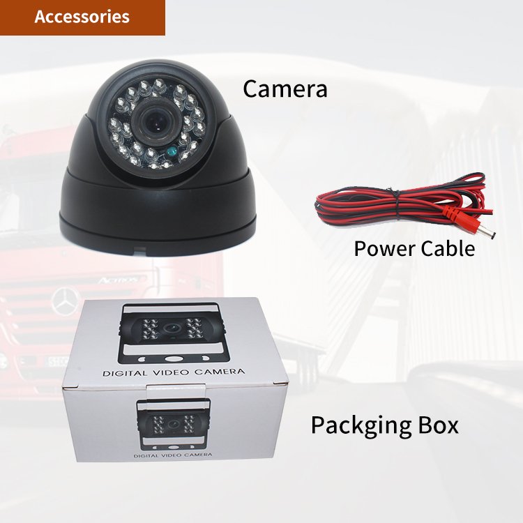 Oem Rotating Infrared Light Smart Back Dumper Tipper Ip68 720p 170 Degree Side View Truck Reverse Camera for Car