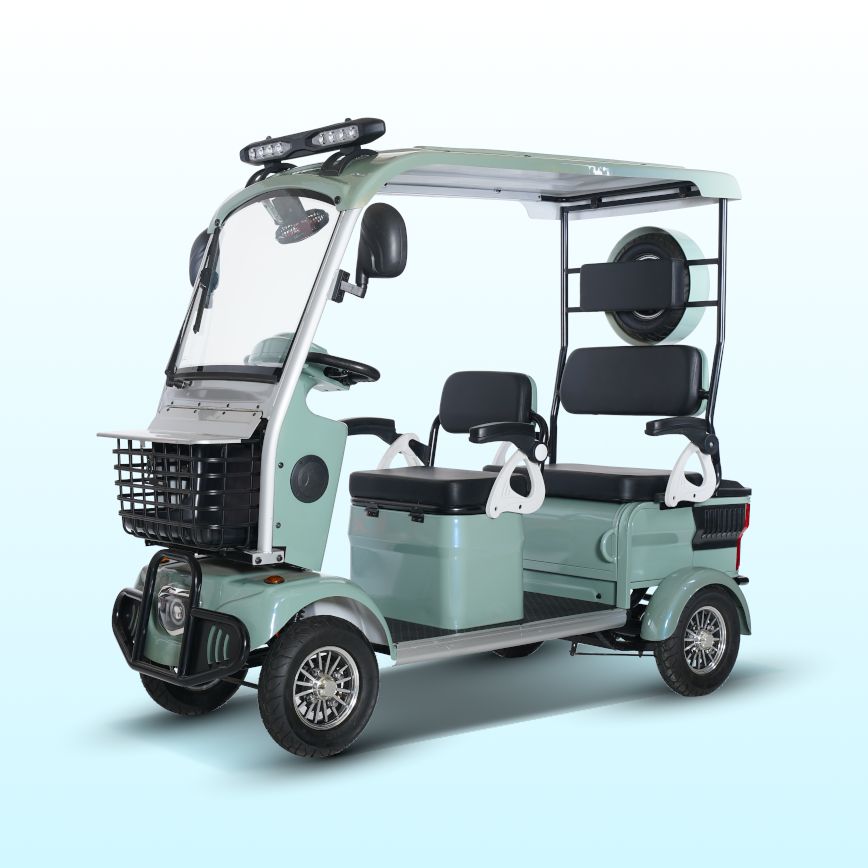 60V 800W Golf Cart Electric Four-wheel Vehicle Electric Scooter Electric Sightseeing Bus Custom Colour Logo Decal for Adult
