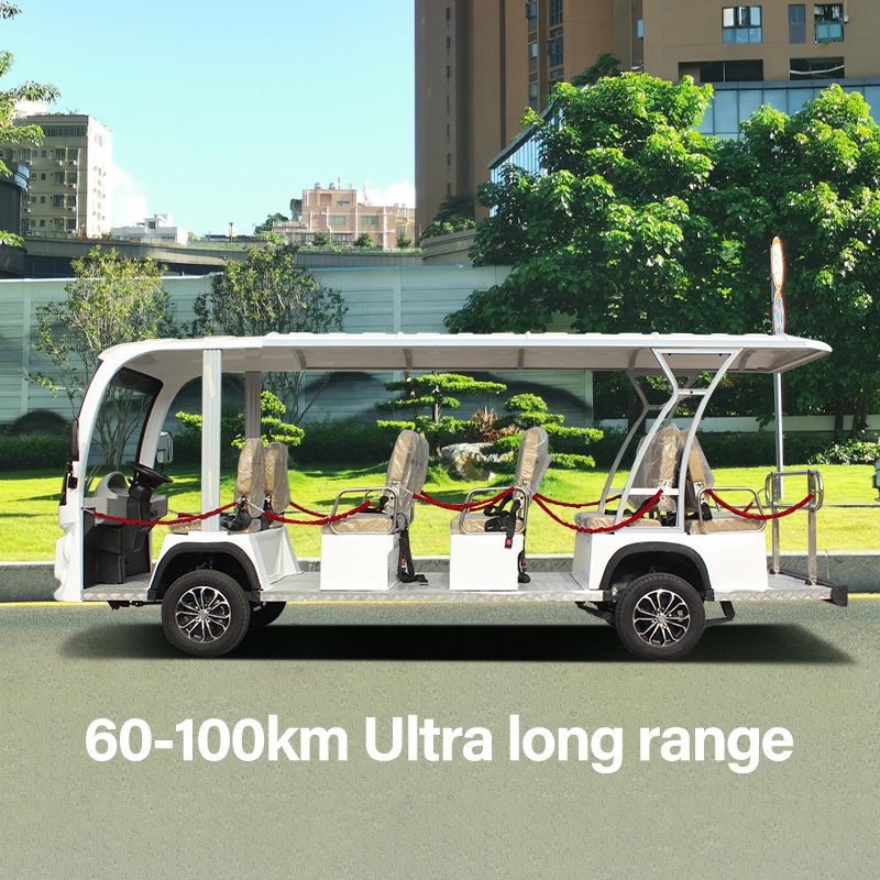 Customized 14 Seater Mini Convertible Tour Bus Electric Drive 4 Wheel Reception Vehicle for Sale
