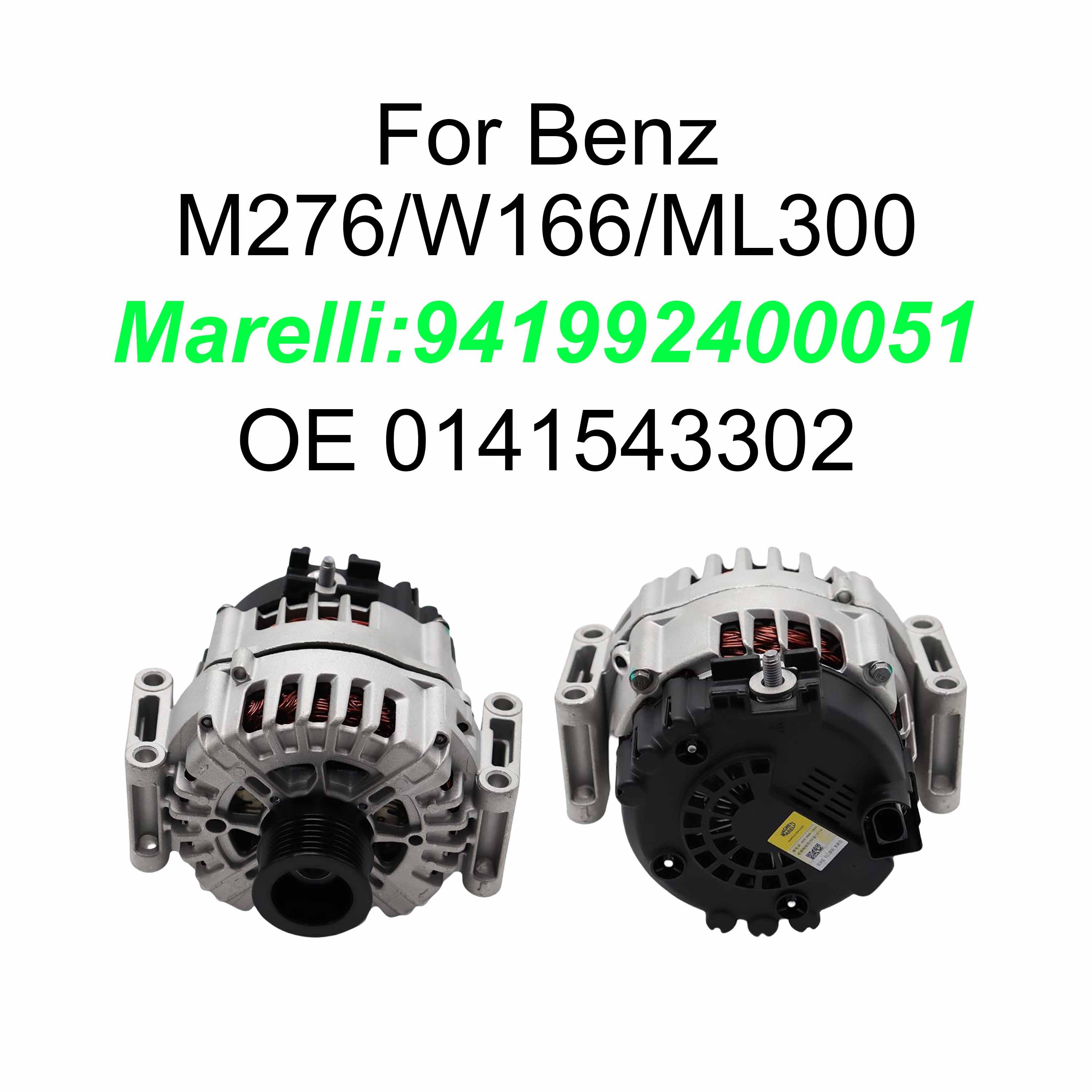 0141543302 0009067900 Wholesale Engine Parts New Alternator 14v 120a Car Alternator for Mercedes Benz X218 C218 A207 C207