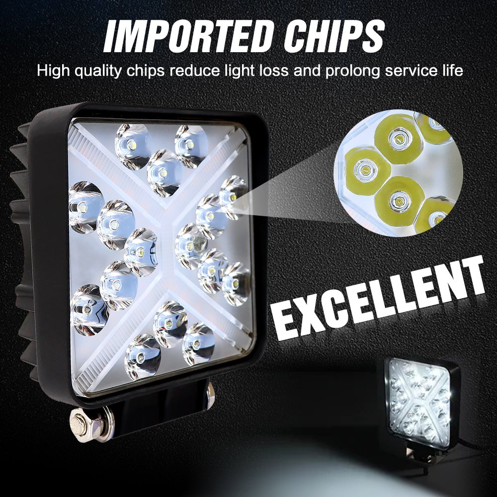 Waterproof 4 Inch Driving Car Mini 12v 24v 138w Led Work Lights for Truck Tractor OffRoad Vehicle Automotive Working Light