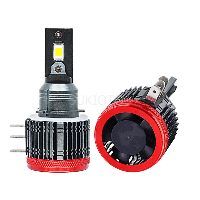 1 Set SUKIOTO GENUINE 60W H15 LED High Beam Canbus No Error Lamp for Car Audi Benz BMW Volkswagen Golf LED Daytime Running Light