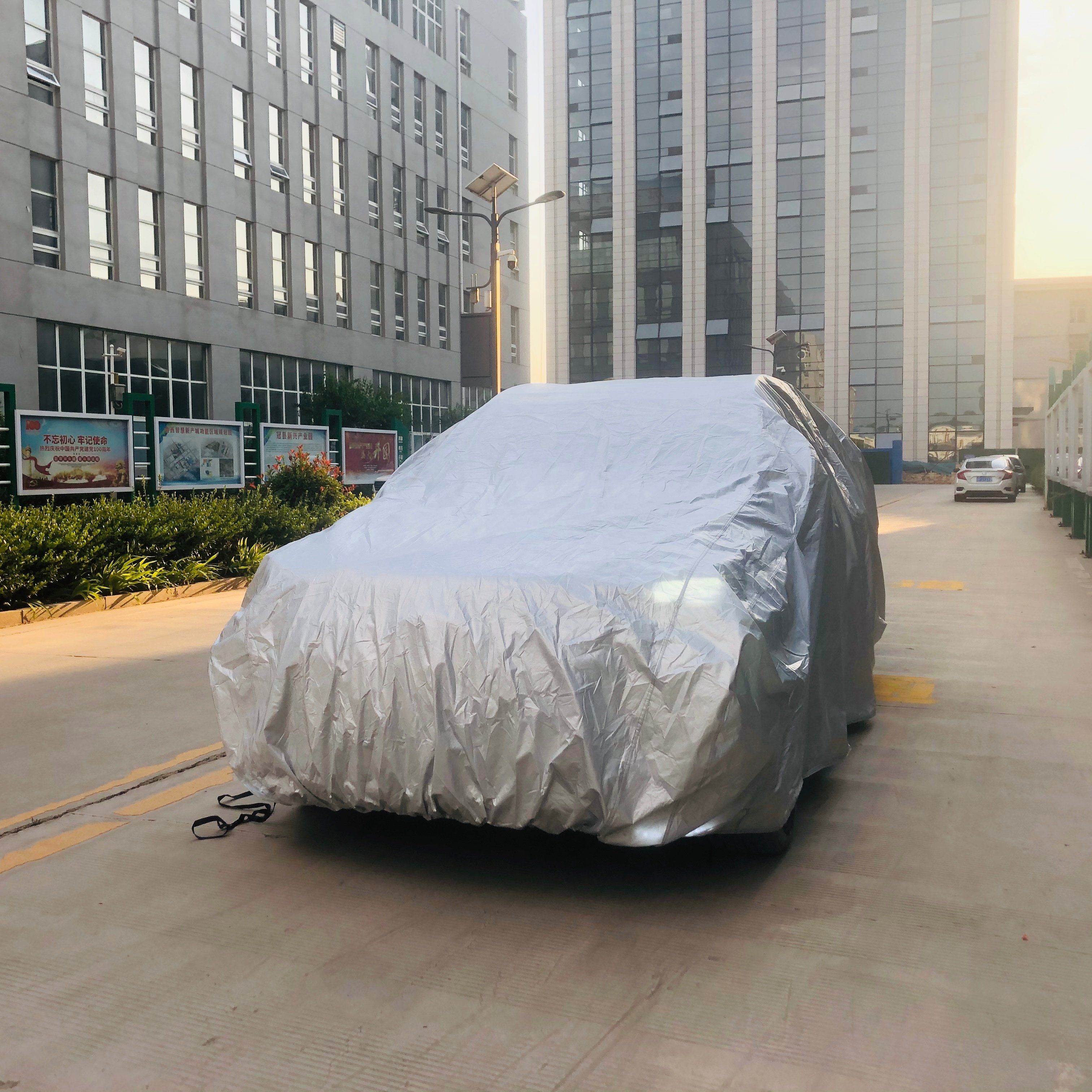Car Accessories Universal Car Cover Waterproof Windproof Sunscreen All Weather protection Scratch Resistant PEVA With Cotton