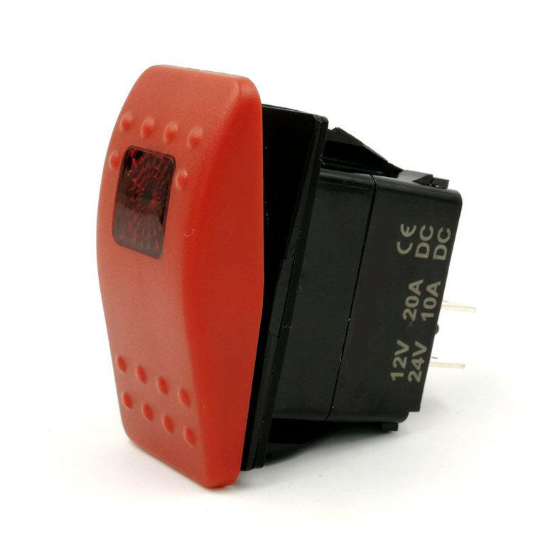 Universal 12V/24V LED Rocker Switch with Multi Protection Ideal for Bus, Boat & Marine Applications